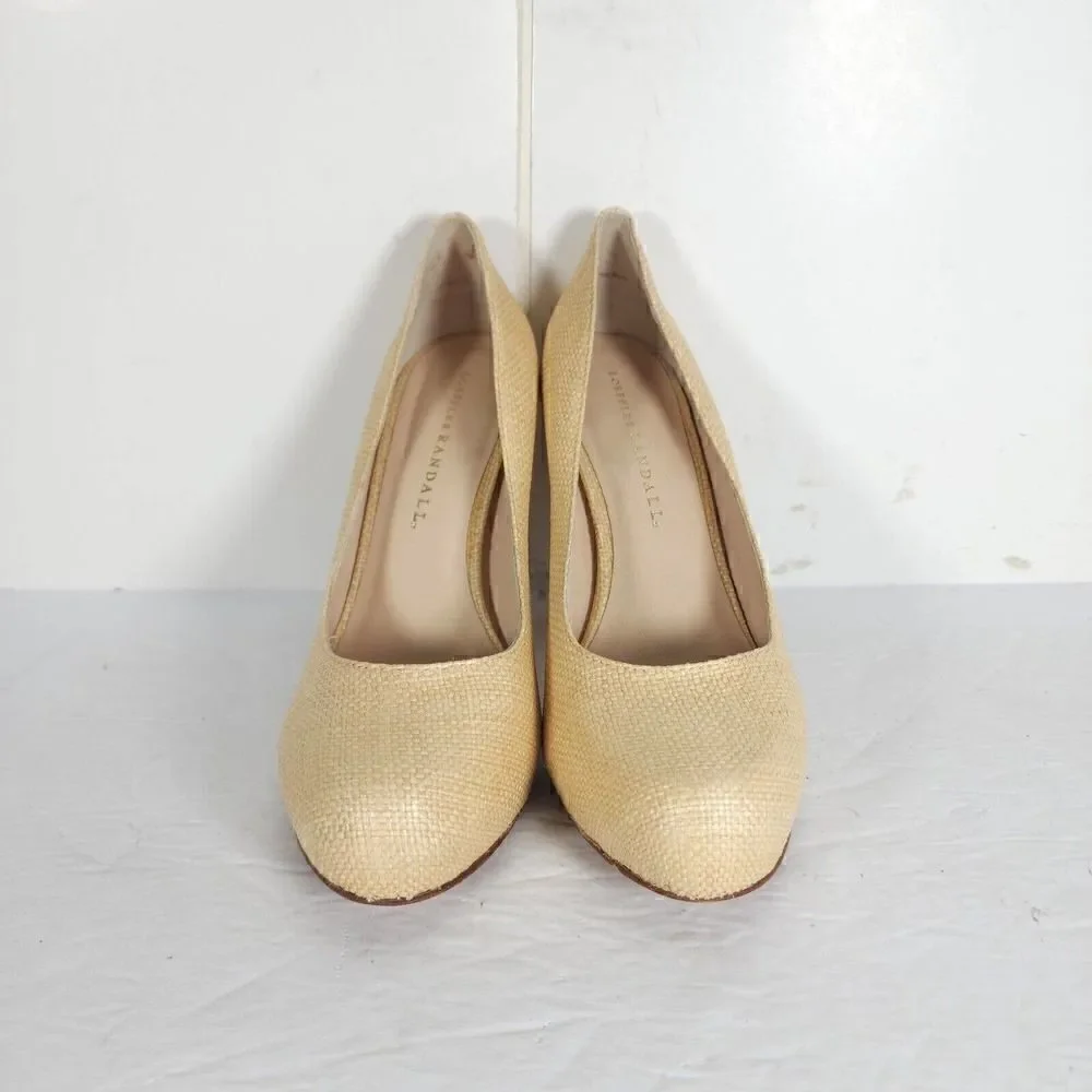 Loeffler Randall Women's Esther US 7,5 B Raffia Pumps Heels Shoes